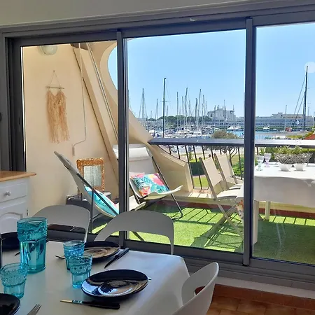 Port Horizon - T3 Terrasse Vue Port Climatisé Piscine Wifi Résidence Escale Port