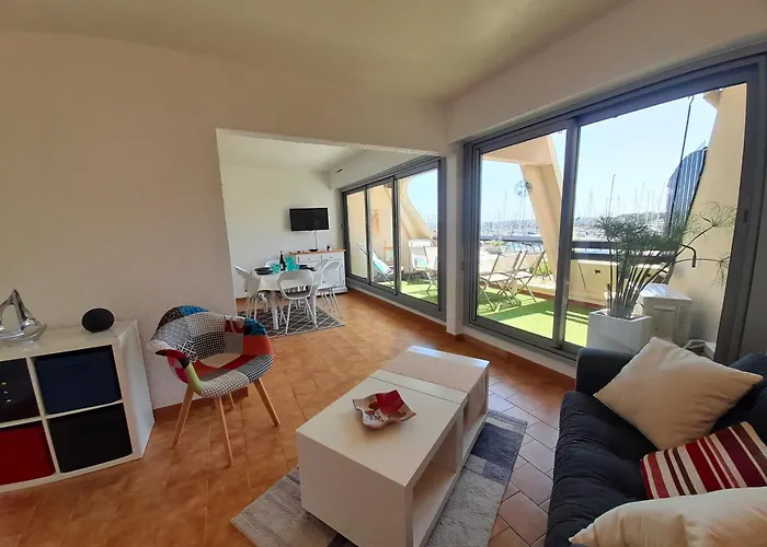 Port Horizon - T3 Terrasse Vue Port Climatise Piscine Wifi Escale Port *